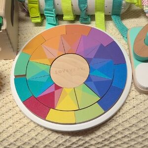 Lovevery Colorful Wooden Puzzle for Kids